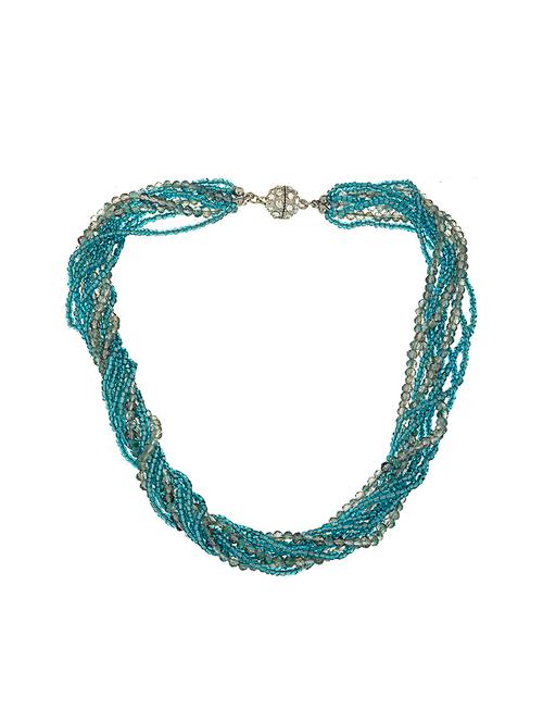 green crystal statement necklace - 12970162 - Very Small Image - 1