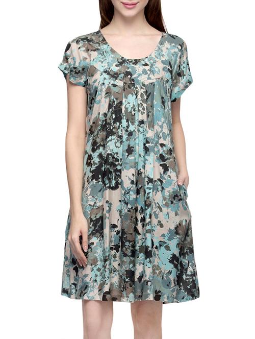 multicolored printed viscose dress - 12970486 - Very Small Image - 1