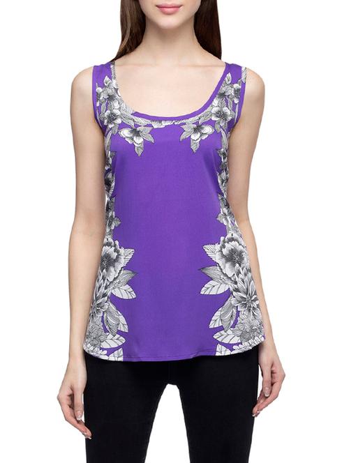 purple printed regular top - 12970591 - Very Small Image - 1