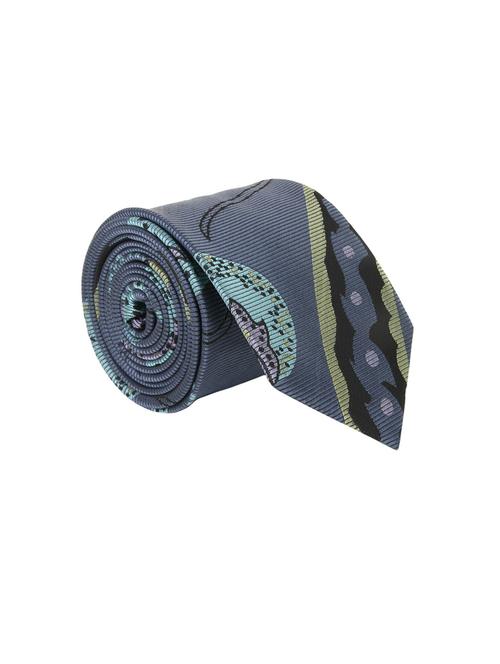 blue fiber tie, pair of cufflinks and a pocket square - 12970667 - Very Small Image - 1