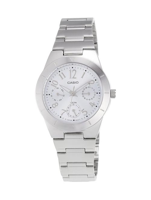 casio enticer white dial women's watch - ltp-2069d-2a2vdf (sh147) - 12974027 - Very Small Image - 1
