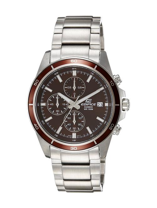 casio edifice chronograph brown dial men's watch - efr-526d-5avudf (ex094) - 12974052 - Very Small Image - 1
