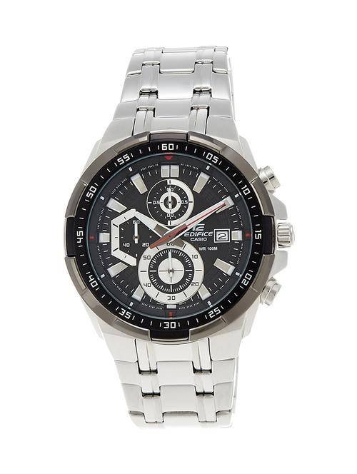 casio edifice stopwatch chronograph black dial men's watch - efr-539d-1avudf - 12974057 - Very Small Image - 1
