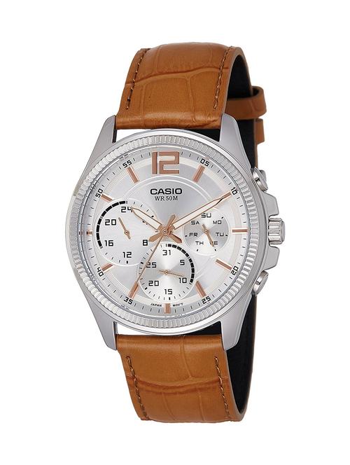 casio enticer analog white dial men's watch-mtp-e305l-7a2vdf - 12974069 - Very Small Image - 1