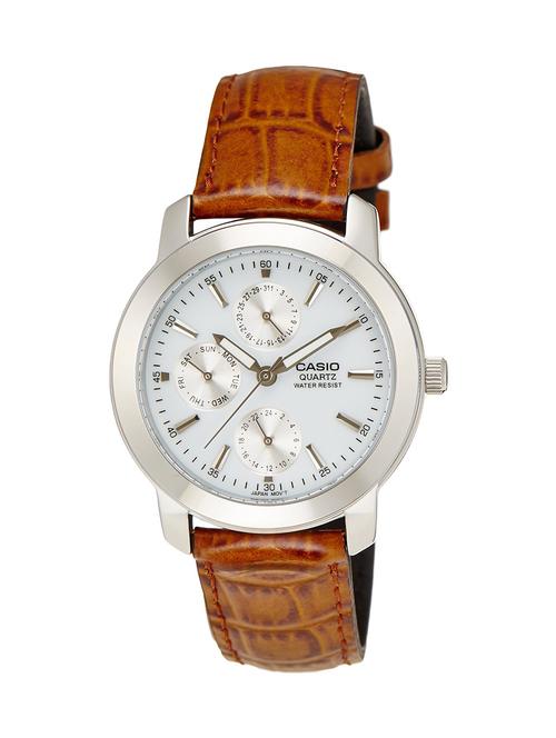 casio enticer white dial men's watch - mtp-1192e-7adf (a166) - 12974070 - Very Small Image - 1