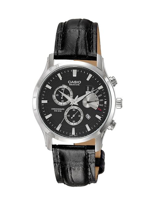 casio enticer black dial men's watch - bem-501l-1avdf (bs063) - 12974095 - Very Small Image - 1