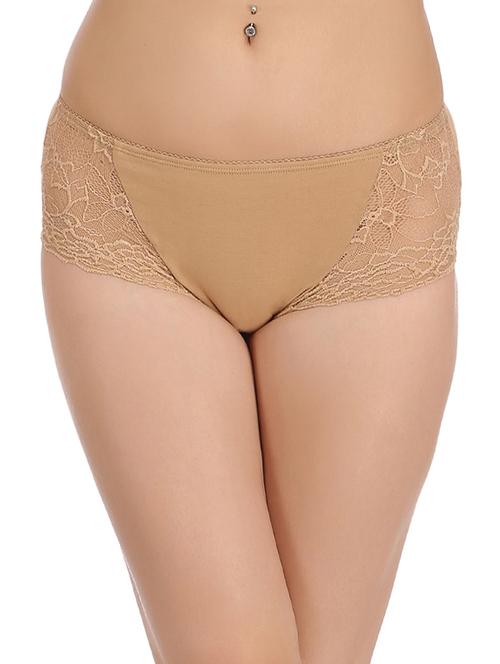 beige cotton hipster panty - 12975072 - Very Small Image - 1
