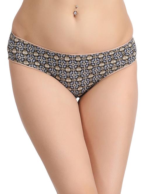 black printed cotton bikni panty - 12975081 - Very Small Image - 1