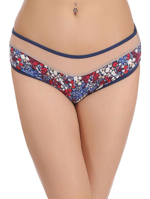 multicolored printed cotton hipster panty - 12975108 - Very Small Image - 1