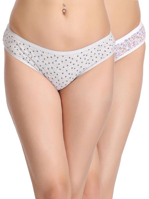 set of 3 multicolored cotton panties - 12975131 - Very Small Image - 1