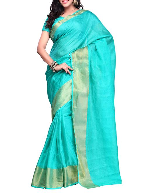 green cotton saree - 1297831 - Very Small Image - 1