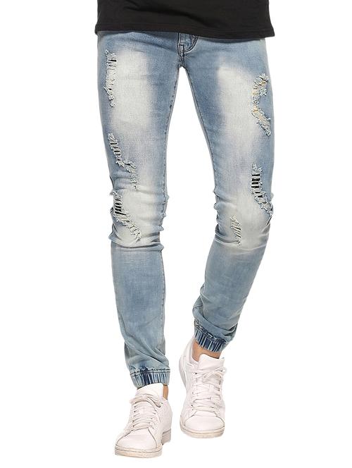 blue cotton jogger - 12978609 - Very Small Image - 1