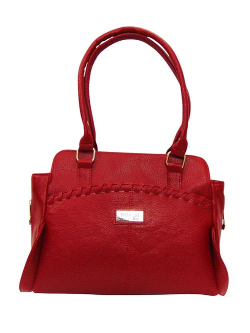 red leatherette handbag - 12979436 - Very Small Image - 1