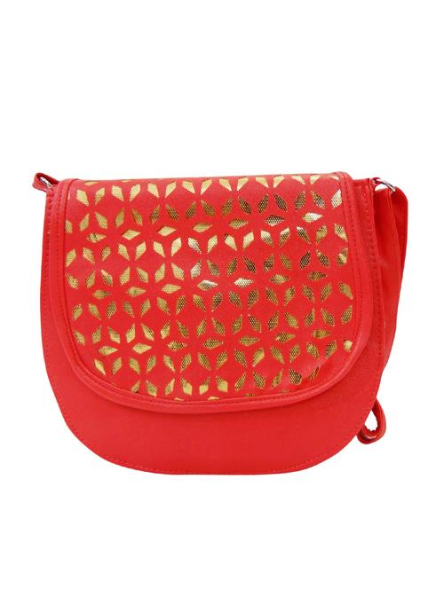 orange leatherette sling bag - 12979486 - Very Small Image - 1