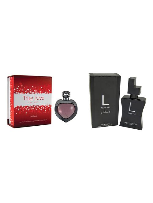 l black & true love 100 ml each eau de parfum for men & women by laurelle - 12980566 - Very Small Image - 1