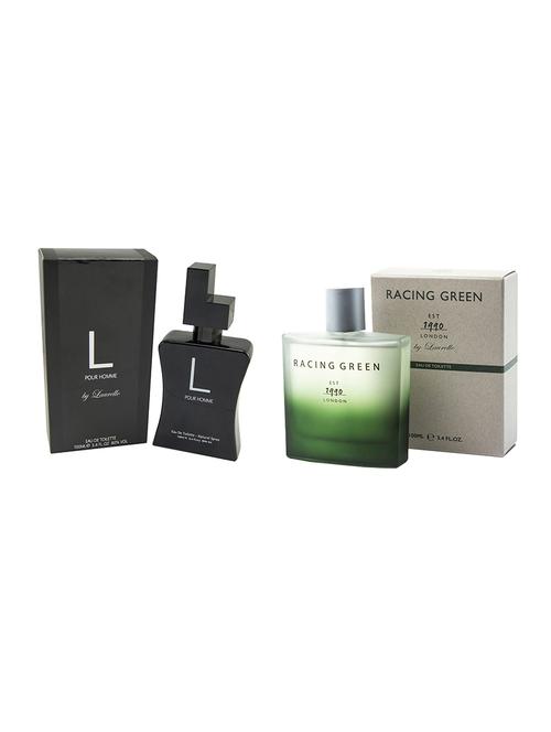 l black & racing green grey 100 ml eau de toilette for men by laurelle - 12980573 - Very Small Image - 1