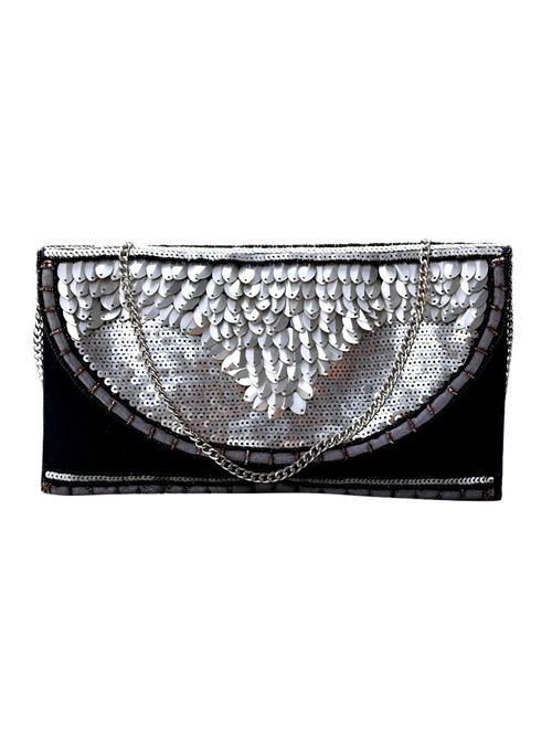 black cotton clutch - 12982768 - Very Small Image - 1