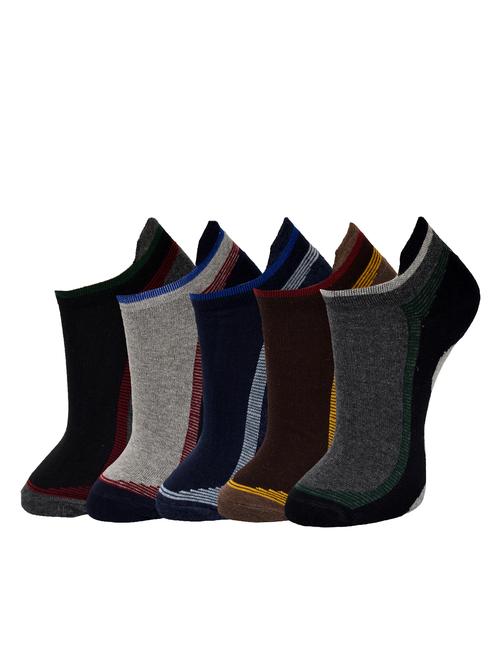 multi colored set of 5 cotton sock - 12984851 - Very Small Image - 1