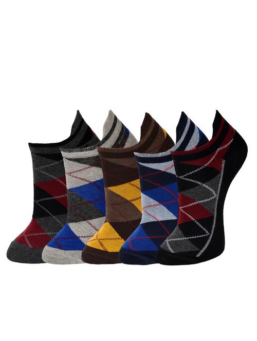 multi colored set of 5 cotton sock - 12984853 - Very Small Image - 1