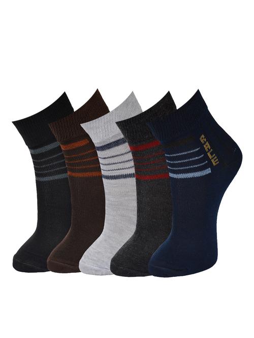 multi colored set of 5 cotton sock - 12984855 - Very Small Image - 1