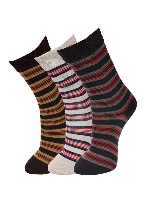 multi colored set of 3 cotton sock - 12984860 - Very Small Image - 1