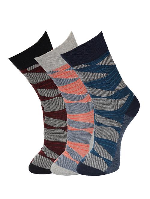 multi colored set of 3 cotton sock - 12984861 - Very Small Image - 1