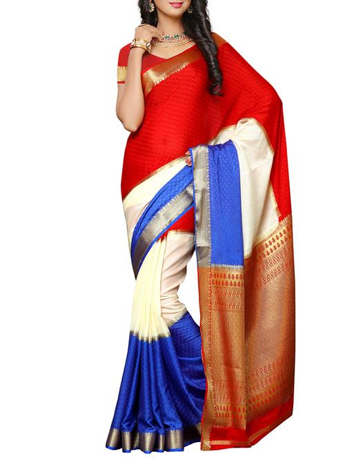 multicolored mysore silk saree - 12985031 - Very Small Image - 1