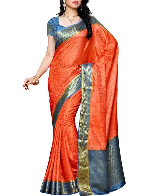 peach mysore silk saree - 12985099 - Very Small Image - 1