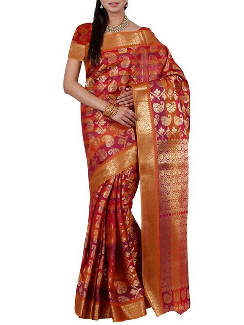 multi colored mysore silk saree - 12985118 - Very Small Image - 1