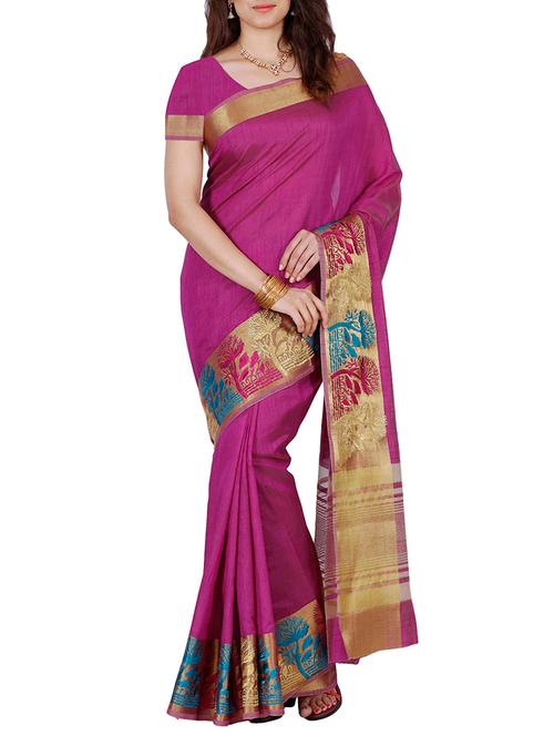 purple mysore silk saree - 12985181 - Very Small Image - 1