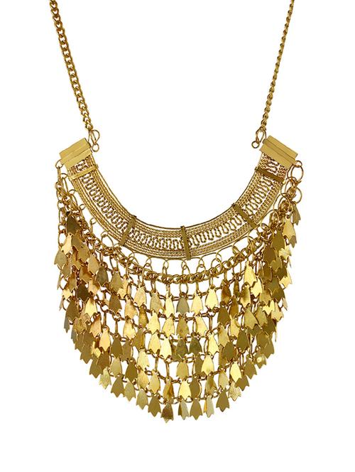 gold metal necklace - 12985212 - Very Small Image - 1