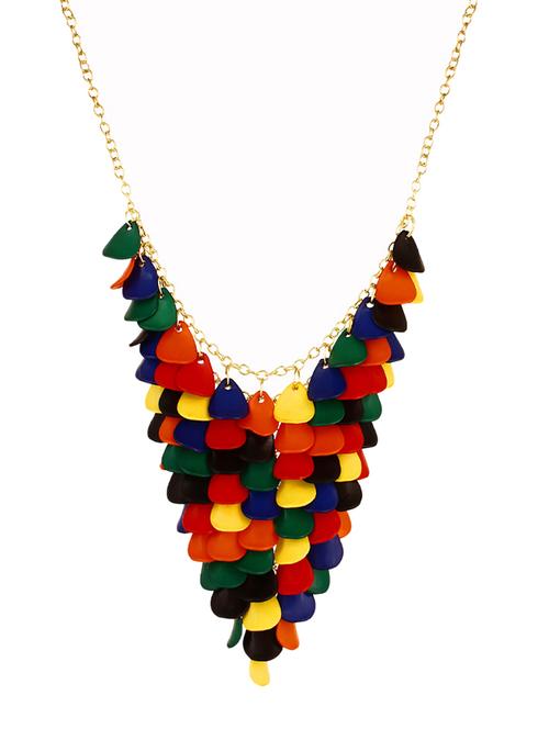 multi colored metal necklace - 12985218 - Very Small Image - 1