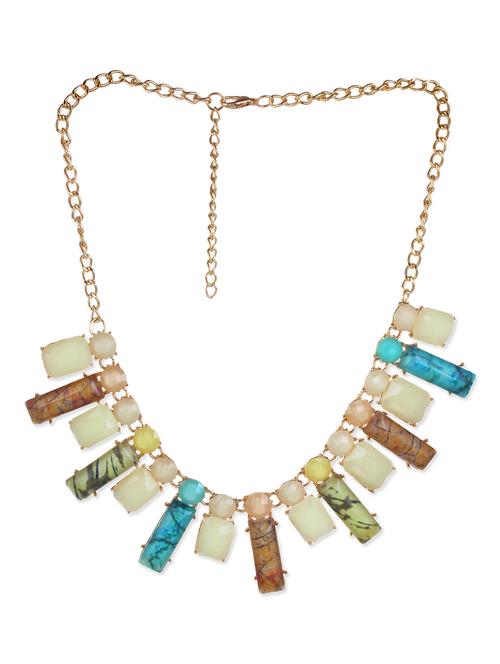 multi colored crystal short necklace - 12986185 - Very Small Image - 1