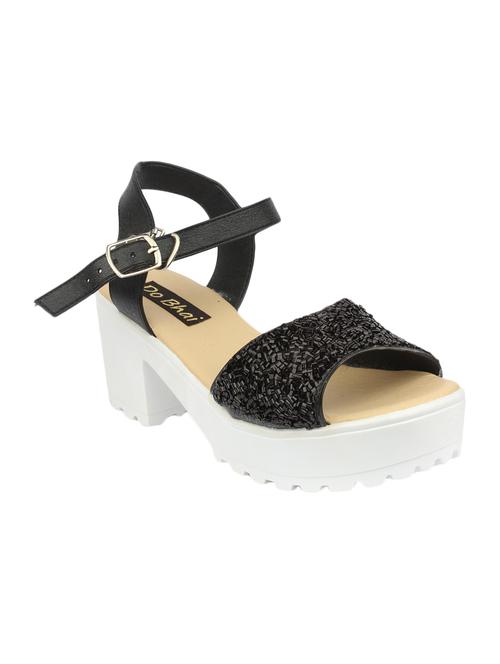 black ankle strap sandal - 12989815 - Very Small Image - 1