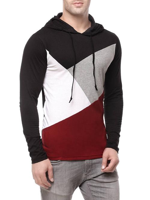 colour block cotton t-shirt - 12991508 - Very Small Image - 1