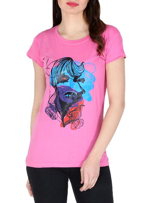 pink cotton regular tee - 12992179 - Very Small Image - 1