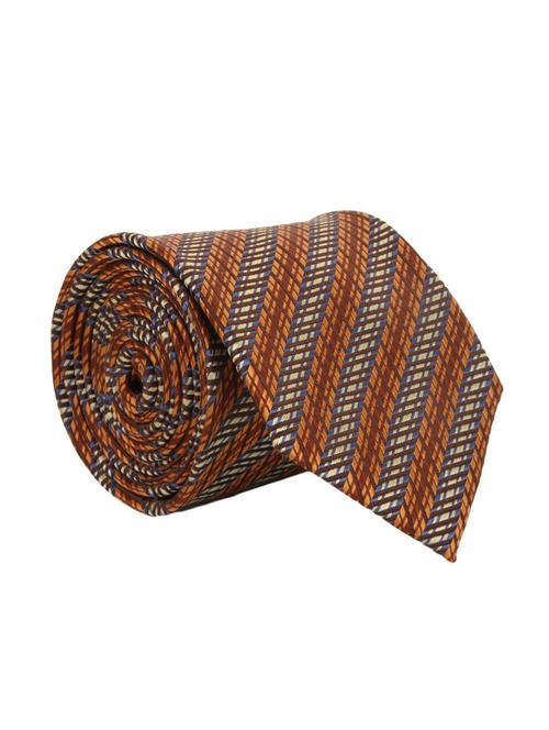 brown silk tie - 12992217 - Very Small Image - 1