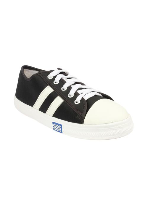 black canvas laceup sneakers - 12992639 - Very Small Image - 1