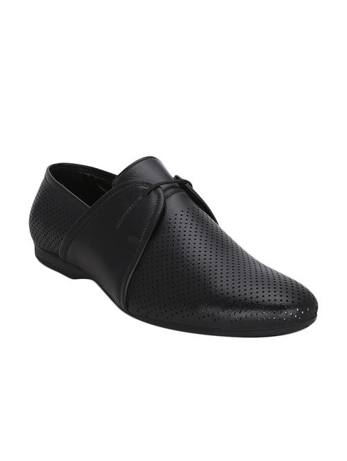 black leatherette lace up derby - 12993590 - Very Small Image - 1