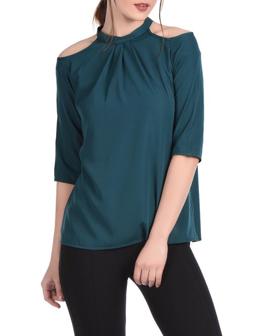 women's straight mock neck top - 12994077 - Very Small Image - 1