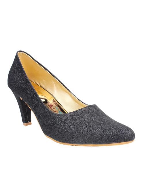 black leatherette slip on pumps - 12995009 - Very Small Image - 1