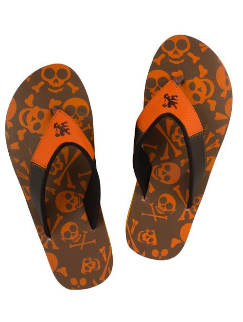 orange toe seperator flip flop - 12997966 - Very Small Image - 1