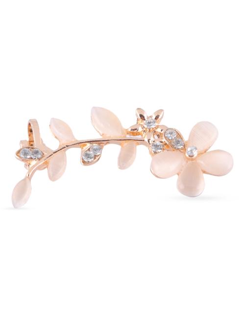 gold embellished floral ear cuff - 1300033 - Very Small Image - 1