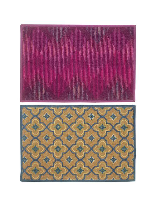 bianca set of 2 splender door mat with hd rubber backing. - 13003383 - Very Small Image - 1