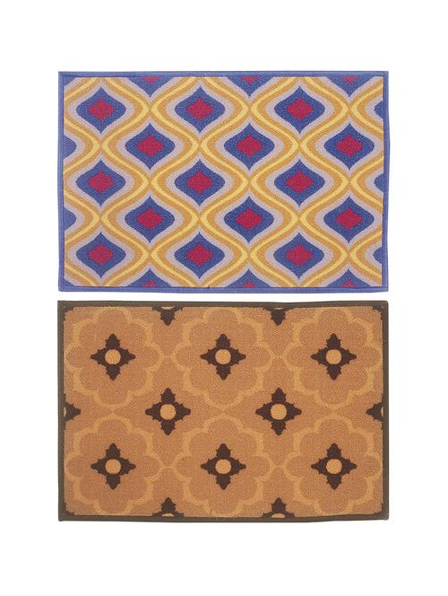 bianca set of 2 splender door mat with hd rubber backing. - 13003398 - Very Small Image - 1