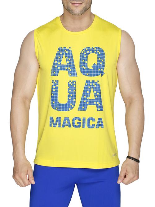 yellow cotton printed t-shirt - 13004124 - Very Small Image - 1