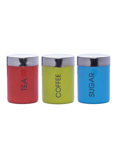 colorful tea, coffee & sugar canister - 13005500 - Very Small Image - 1