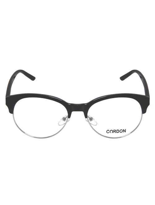 cardon matte black round full rim eyeframe - 13006001 - Very Small Image - 1