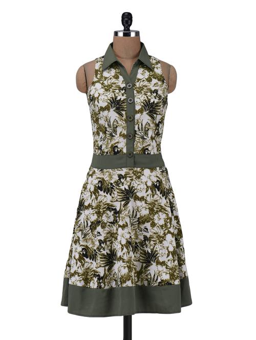 white printed dress - 1300723 - Very Small Image - 1