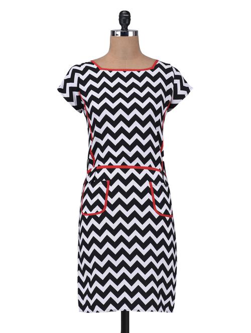 black and white chevron print palazzo - 1300732 - Very Small Image - 1